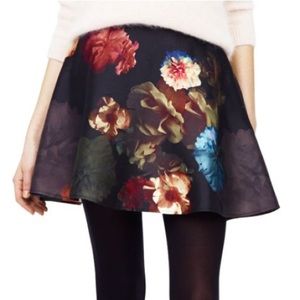 Club Monaco floral mini skirt